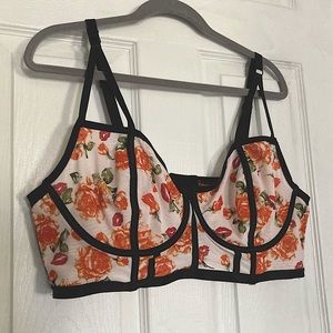 Torrid Floral Longline Bra